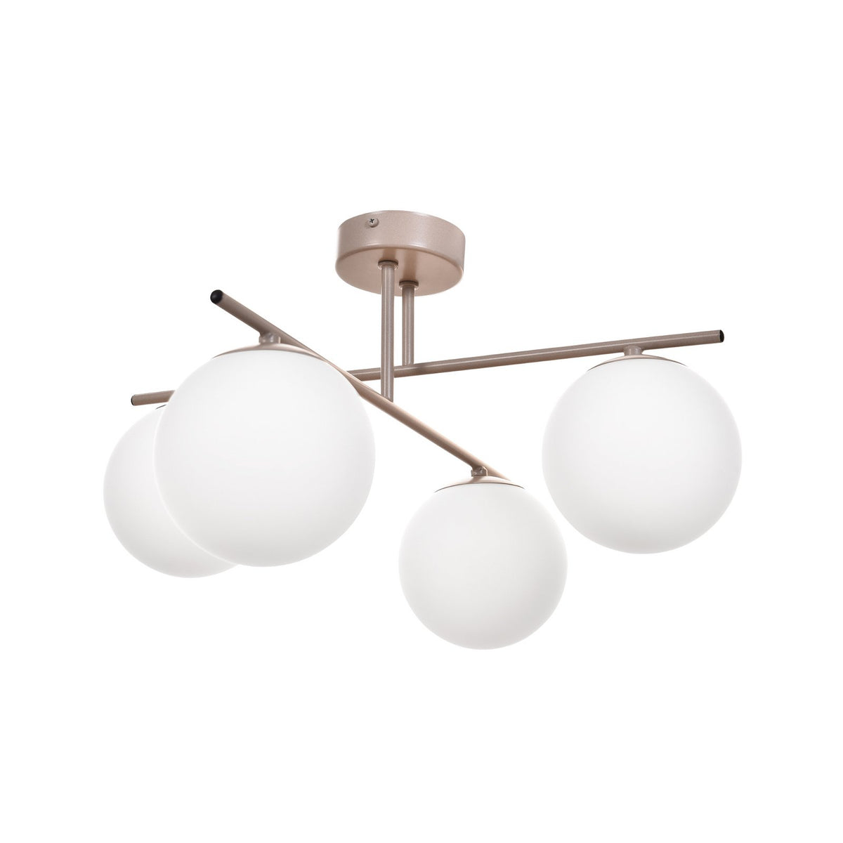Aurora Deckenleuchte Lampe Deckenlampe beige Ø 50 cm 4 flammig Glas E14 - 5905563004197