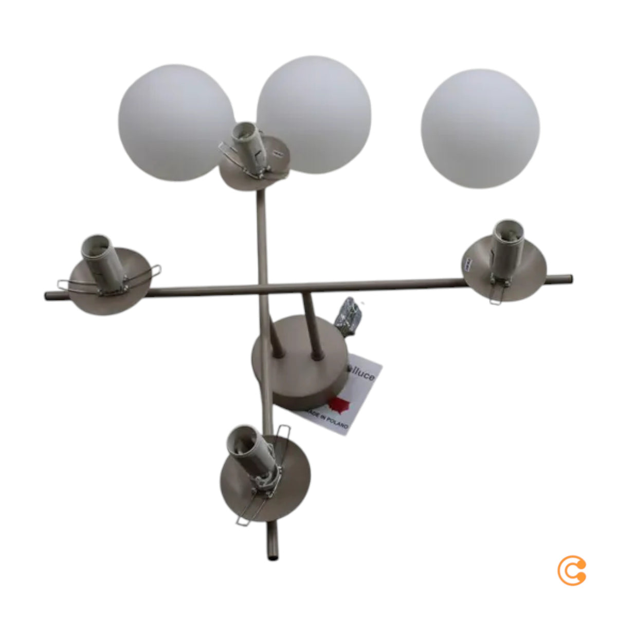 Aurora Deckenleuchte Lampe Deckenlampe beige Ø 50 cm 4 flammig SIEHE TEXT/FOTO - 5905563004197