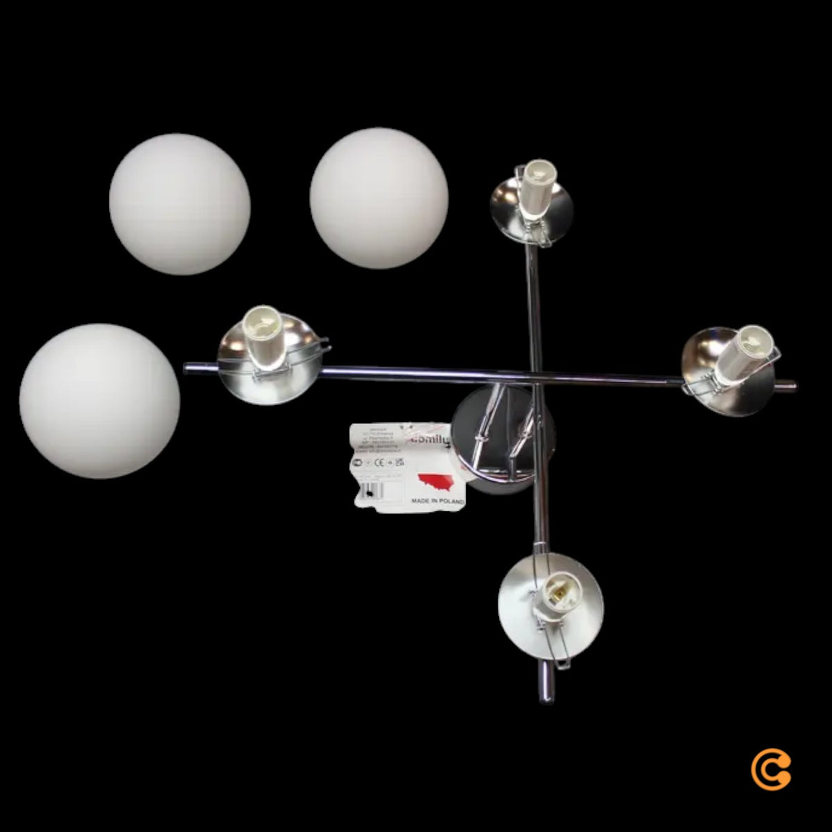 Domiluce Aurora Deckenleuchte Lampe chrom E14 4-flammig Metall SIEHE TEXT/FOTO - 5905563002872