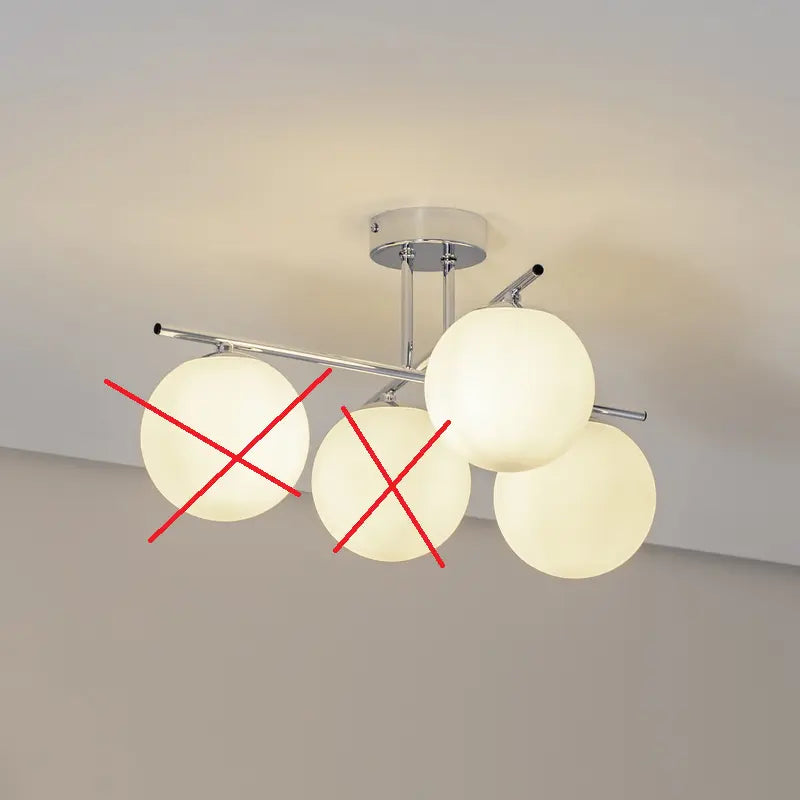 B-Ware Domiluce Aurora Deckenleuchte Lampe Chrom Glas E14 ø50cm Metall Siehe Text/Foto - 5905563002872