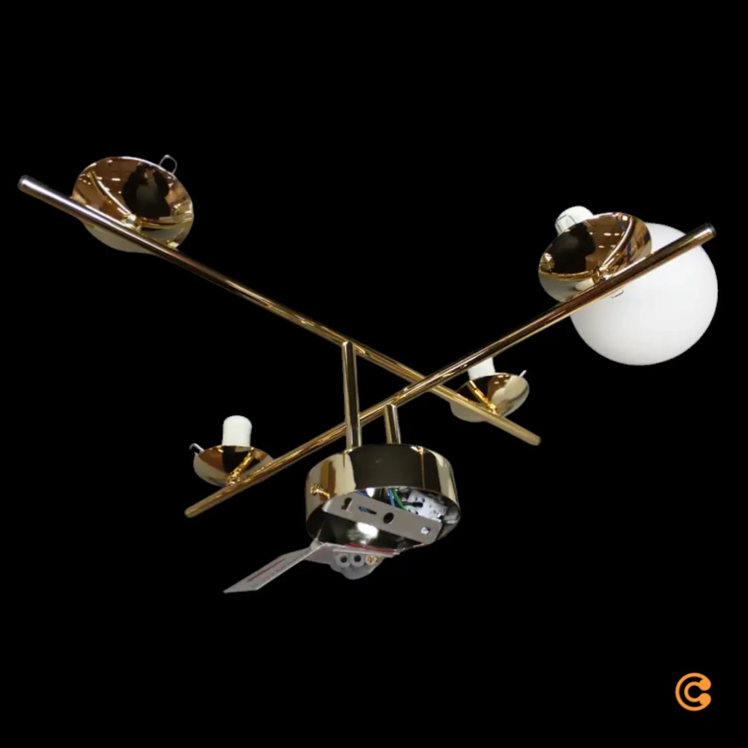 B-Ware Domiluce Deckenleuchte Aurora Vierflammig Gold Deckenlampe E14 Siehe Text/Foto - 5905563001394