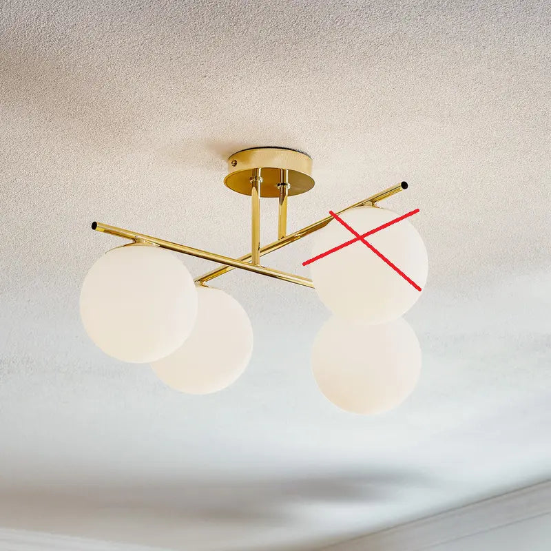 B-Ware Domiluce Deckenleuchte Aurora Deckenlampe Wohnzimmerleuchte Gold Siehe Text/Foto - 5905563001394