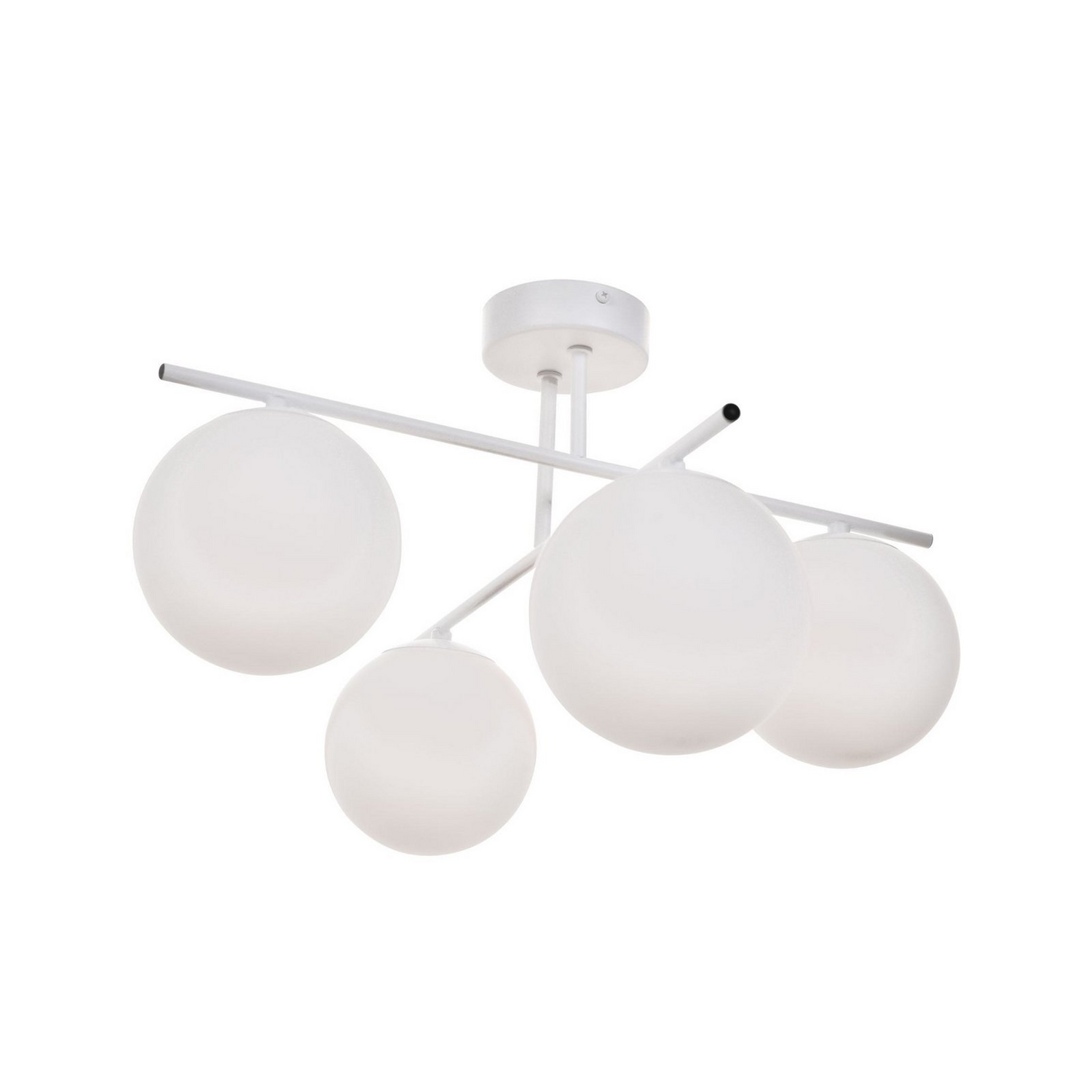 B-Ware Deckenleuchte Aurora Lampe Beleuchtung Weiß ø 50 Cm 4 Flammig Glas E14 - 5905563004180