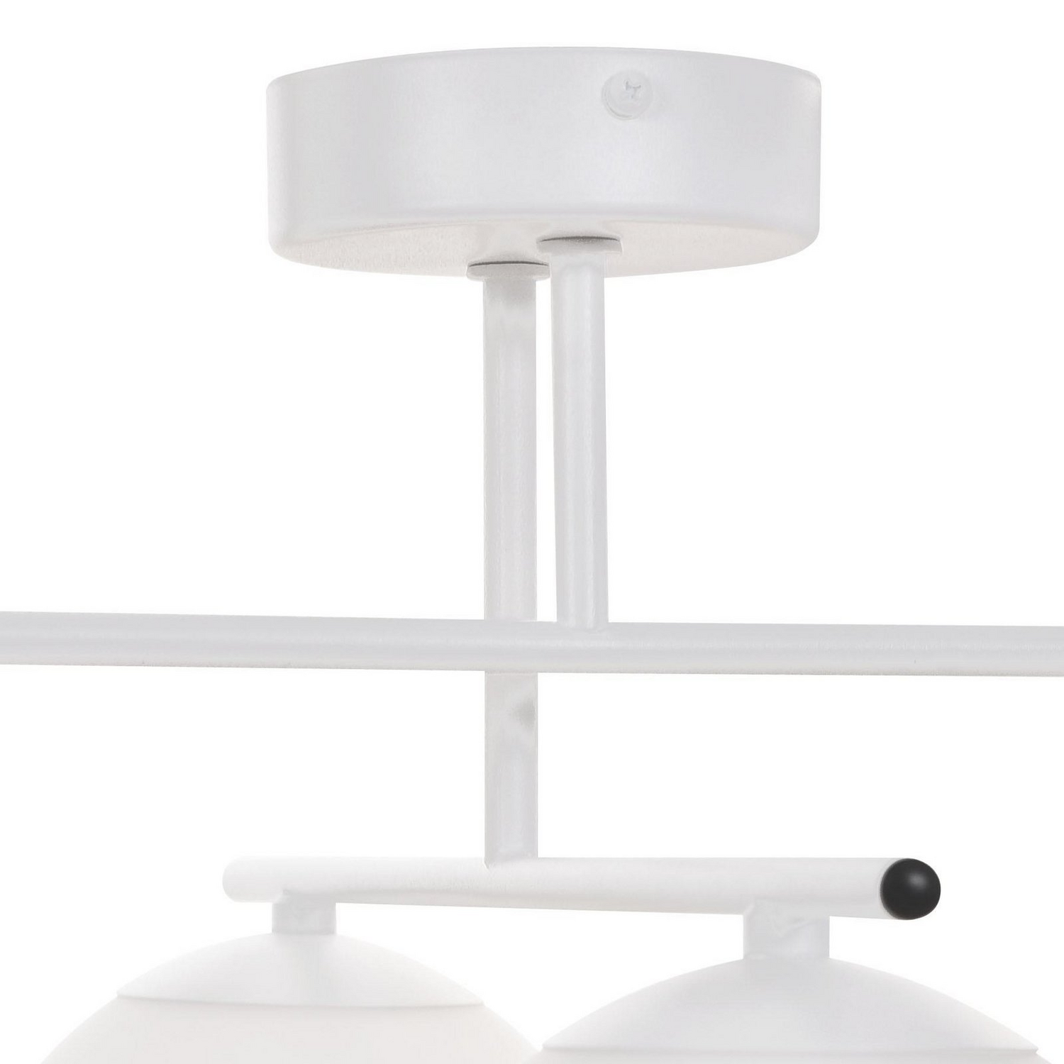 B-Ware Deckenleuchte Aurora Lampe Beleuchtung Weiß ø 50 Cm 4 Flammig Glas E14