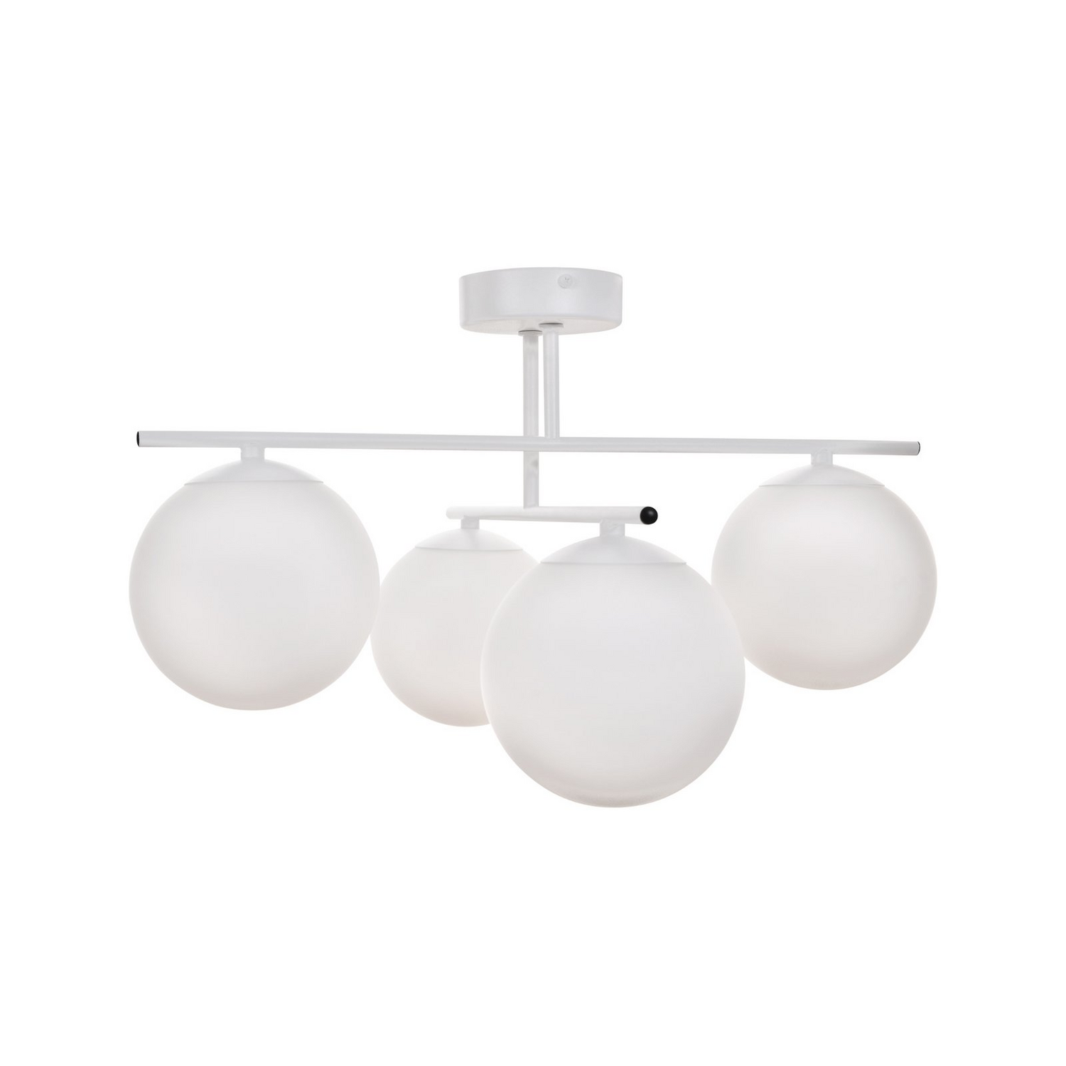 B-Ware Deckenleuchte Aurora Lampe Beleuchtung Weiß ø 50 Cm 4 Flammig Glas E14 - 5905563004180