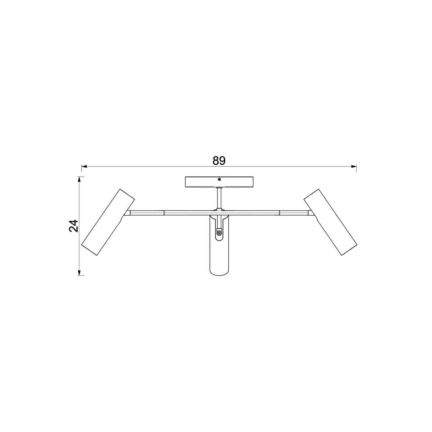 B-Ware Deckenleuchte Lampe Axion Deckenlampe 3 Flg Leuchte Led Titanfarben Stahl  - 5907812622671