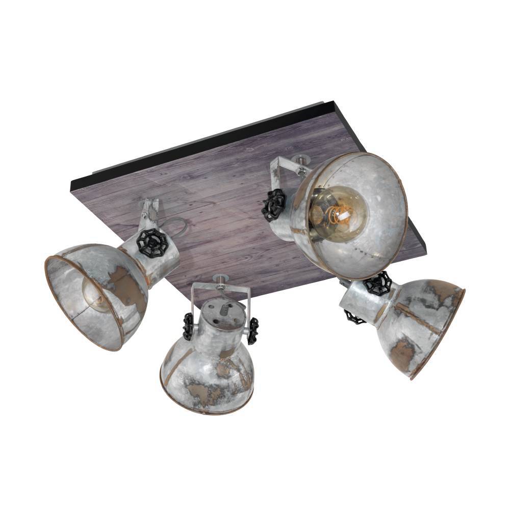 Eglo Deckenleuchte Lampe Barnstaple Industrielook 4-flg Wohnzimmer Beleuchtung - 9002759496531