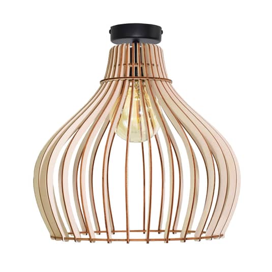Euluna Deckenlampe Barrel Deckenlampe Hängeleuchte Leuchte hängend Schirm Holz - 5907623620590