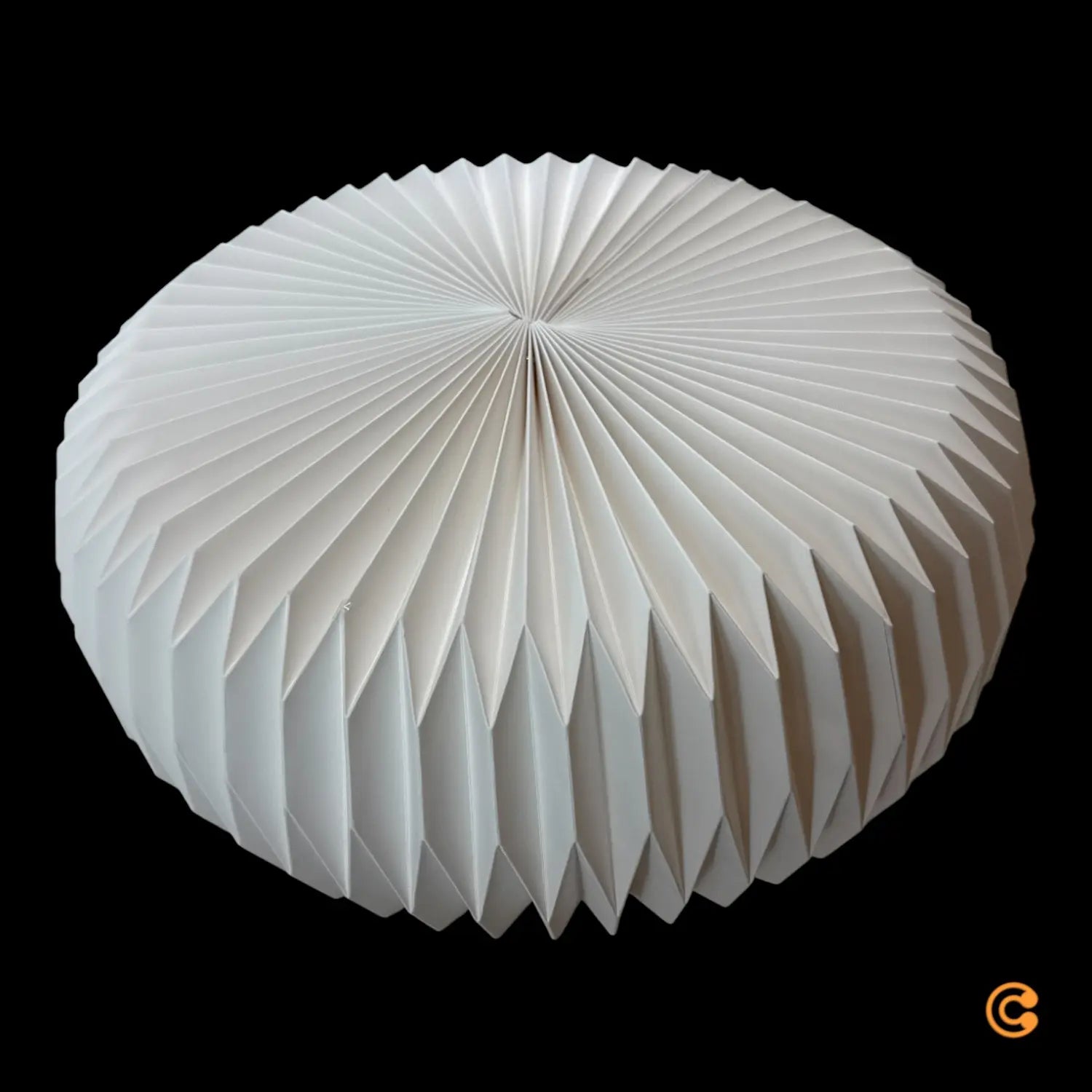 B-Ware Deckenleuchte Belloy 40 Lampe Leuchte Papierschirm Plissiert Weiß - 5704924018565