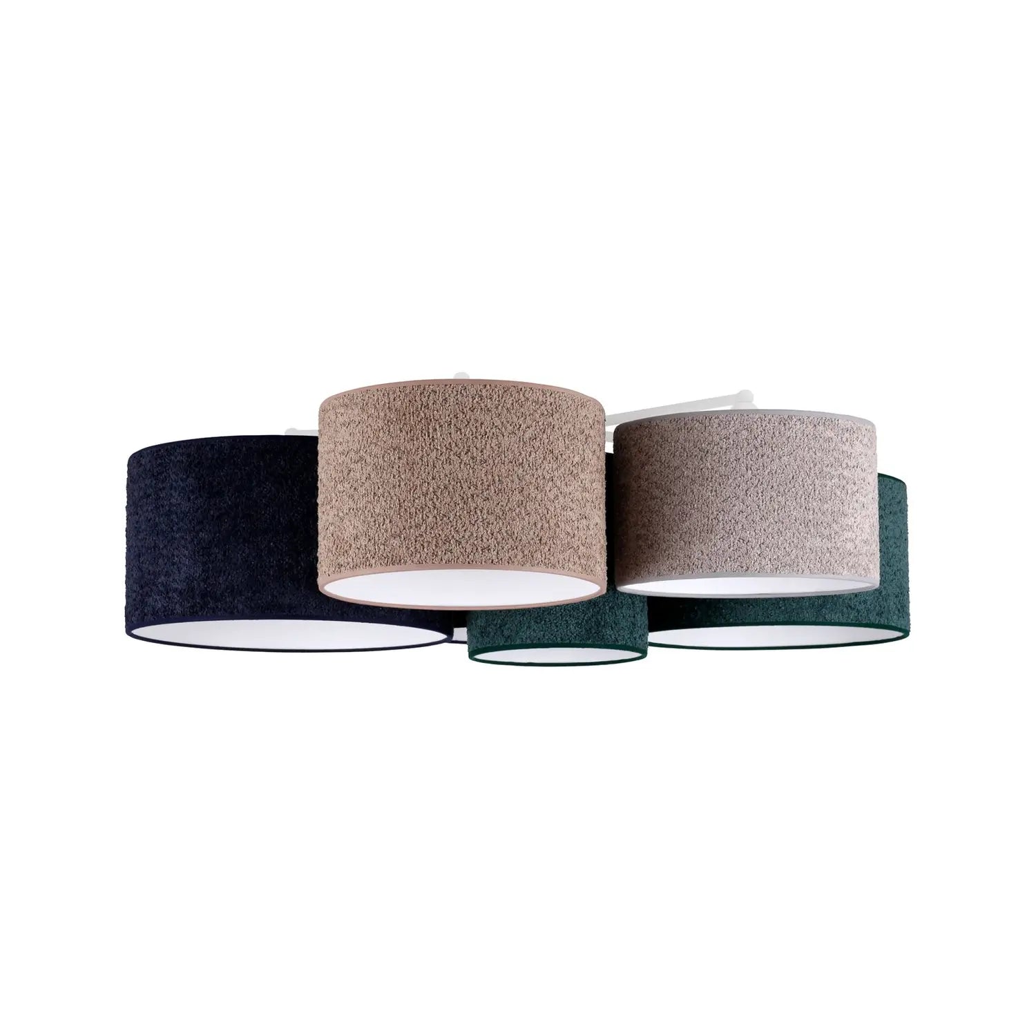 B-Ware Euluna Deckenleuchte Boucle 6fl Blau/Grün/Cappuccino/Grau741 - 5905317600668