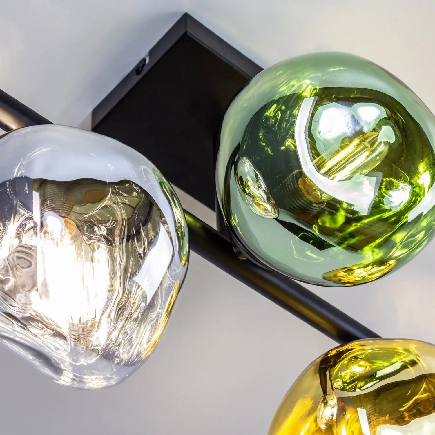 B-Ware Canopus Deckenleuchte Lampe Multicolor Glas E14 Dreiflammig Siehe Text - 4250294323606