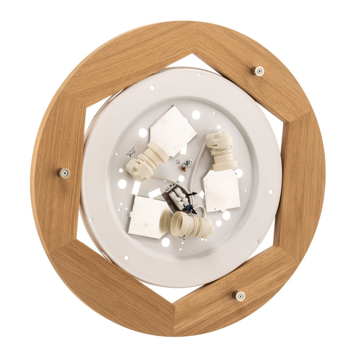 Euluna Deckenlampe Deckenlampe Lampe Leuchte Canvas Beige ø 48cm Höhe 16 Cm E27 B-Ware