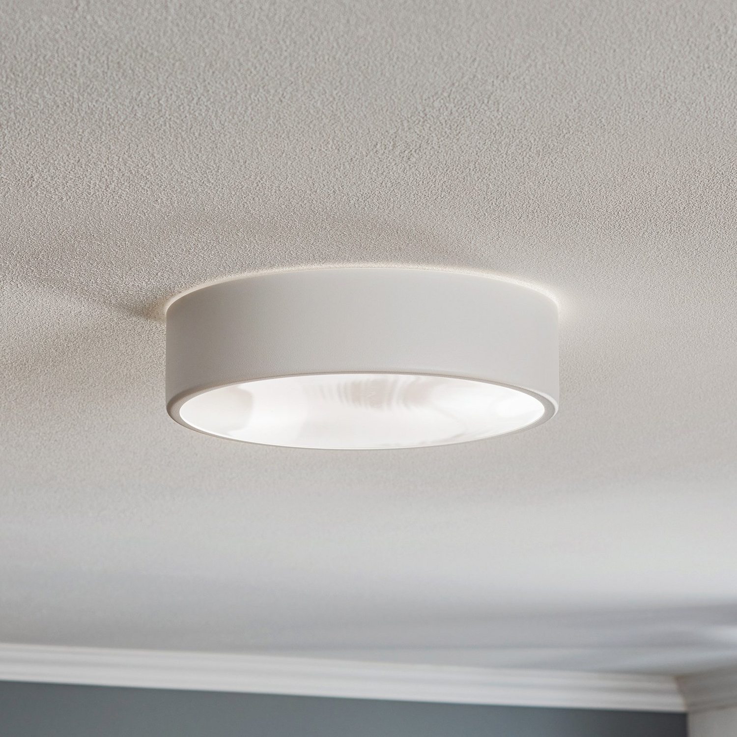 B-Ware Temar Lighting Deckenleuchte Cleo 300 Ip54 ø 30 Cm Weiß E27 Deckenlampe E27