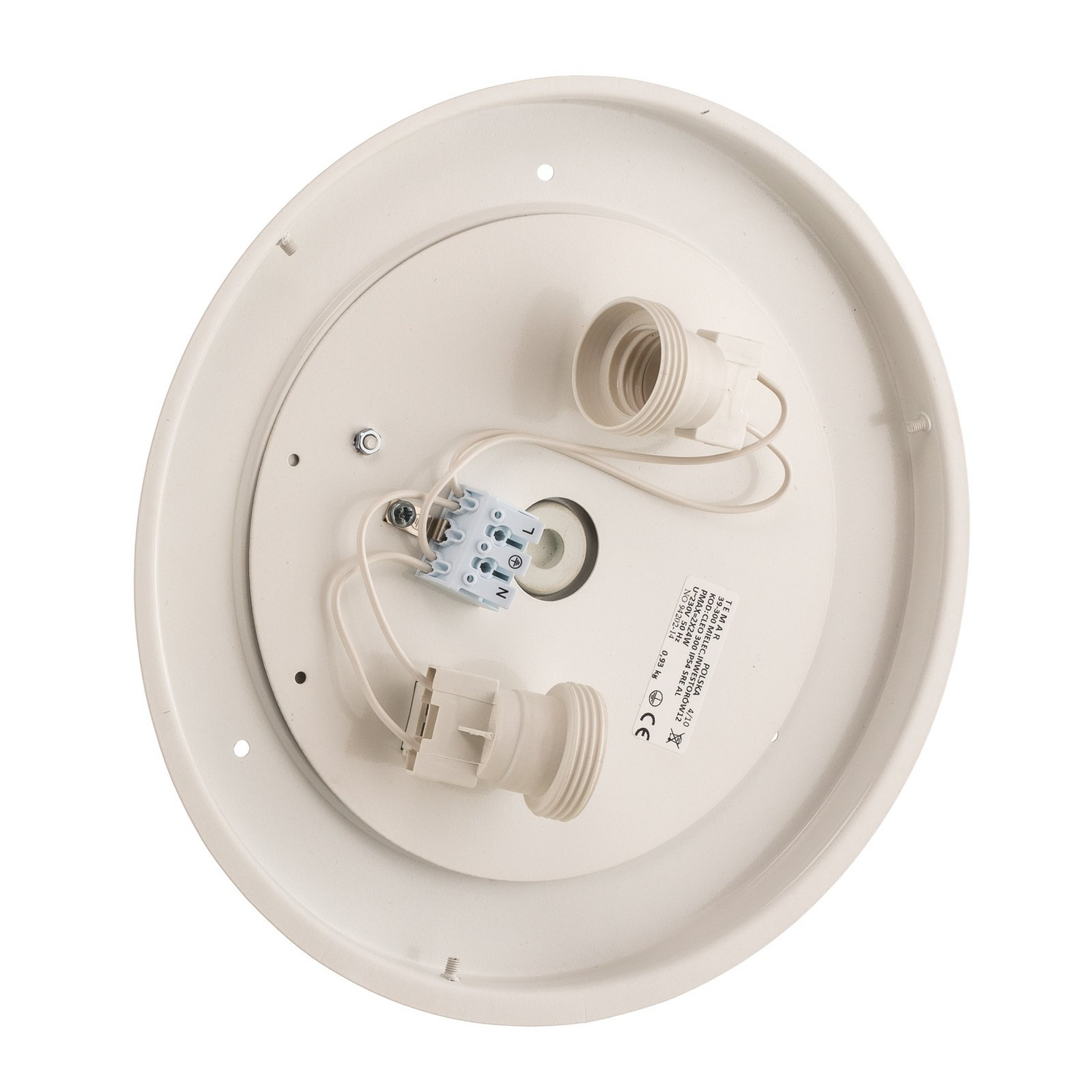 B-Ware Temar Lighting Deckenleuchte Cleo 300 Ip54 ø 30 Cm Weiß E27 Deckenlampe E27