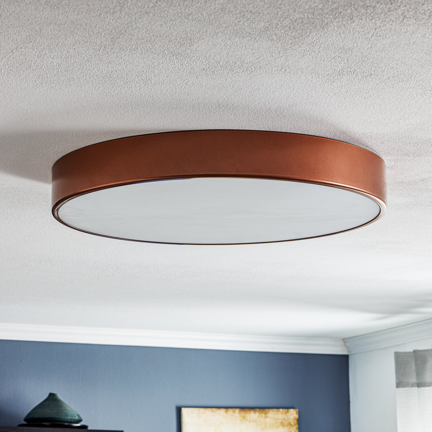 B-Ware Deckenleuchte Cleo 600 ø 60 Cm Kupfer Deckenlampe Lampe Leuchte Spot Strahler - 5907623692207