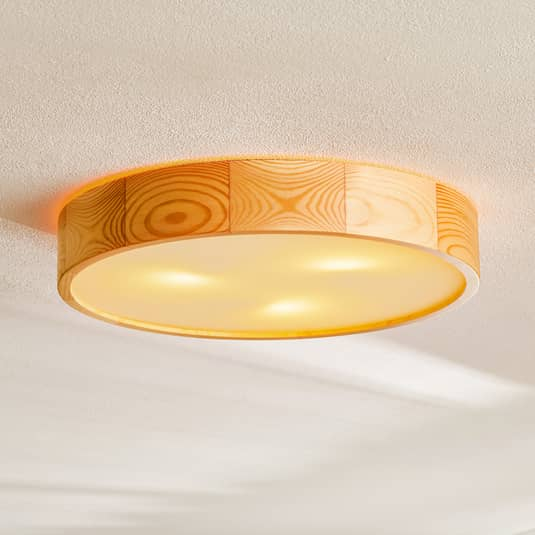 Euluna Deckenlampe Cleo Aus Holz Mit Diffusor ø 47,5 Cm Deckenlampe Lampe Rund B-Ware - 5907623620651