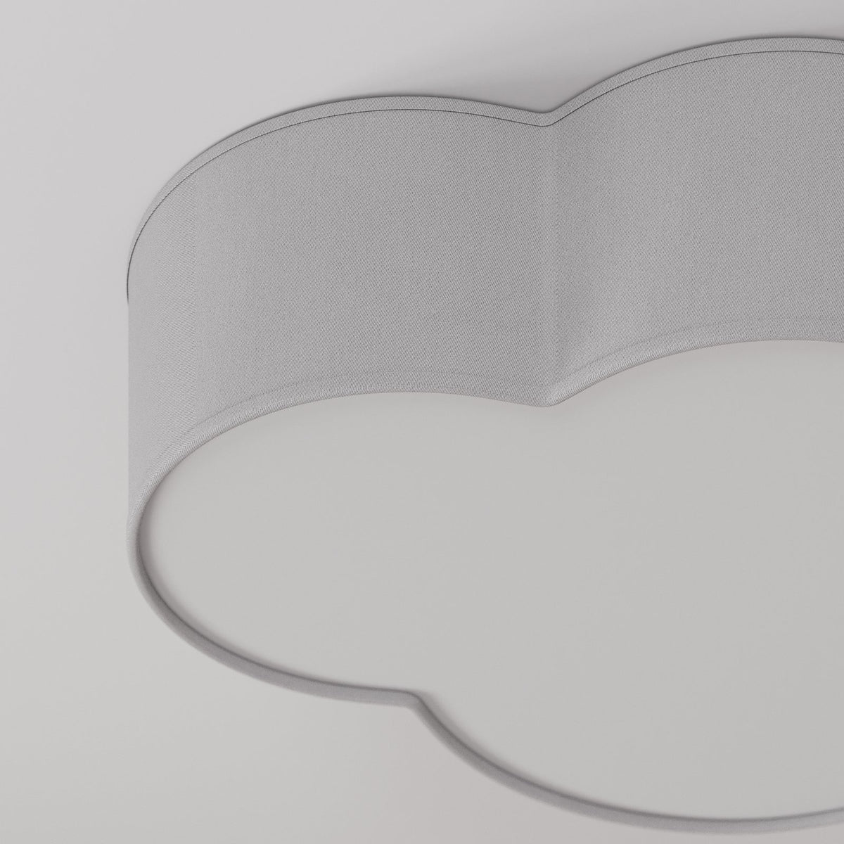 Euluna Deckenleuchte Cloud Hängelampe Deckenlampe Lampe E27 Stoff Metall grau - 5901780531454
