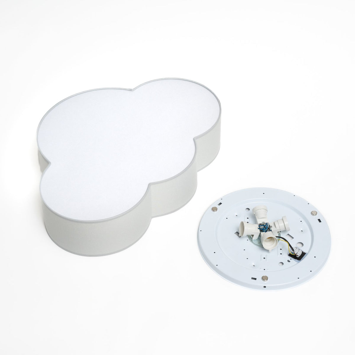 Euluna Deckenleuchte Cloud Hängelampe Deckenlampe Lampe E27 Stoff Metall grau - 5901780531454