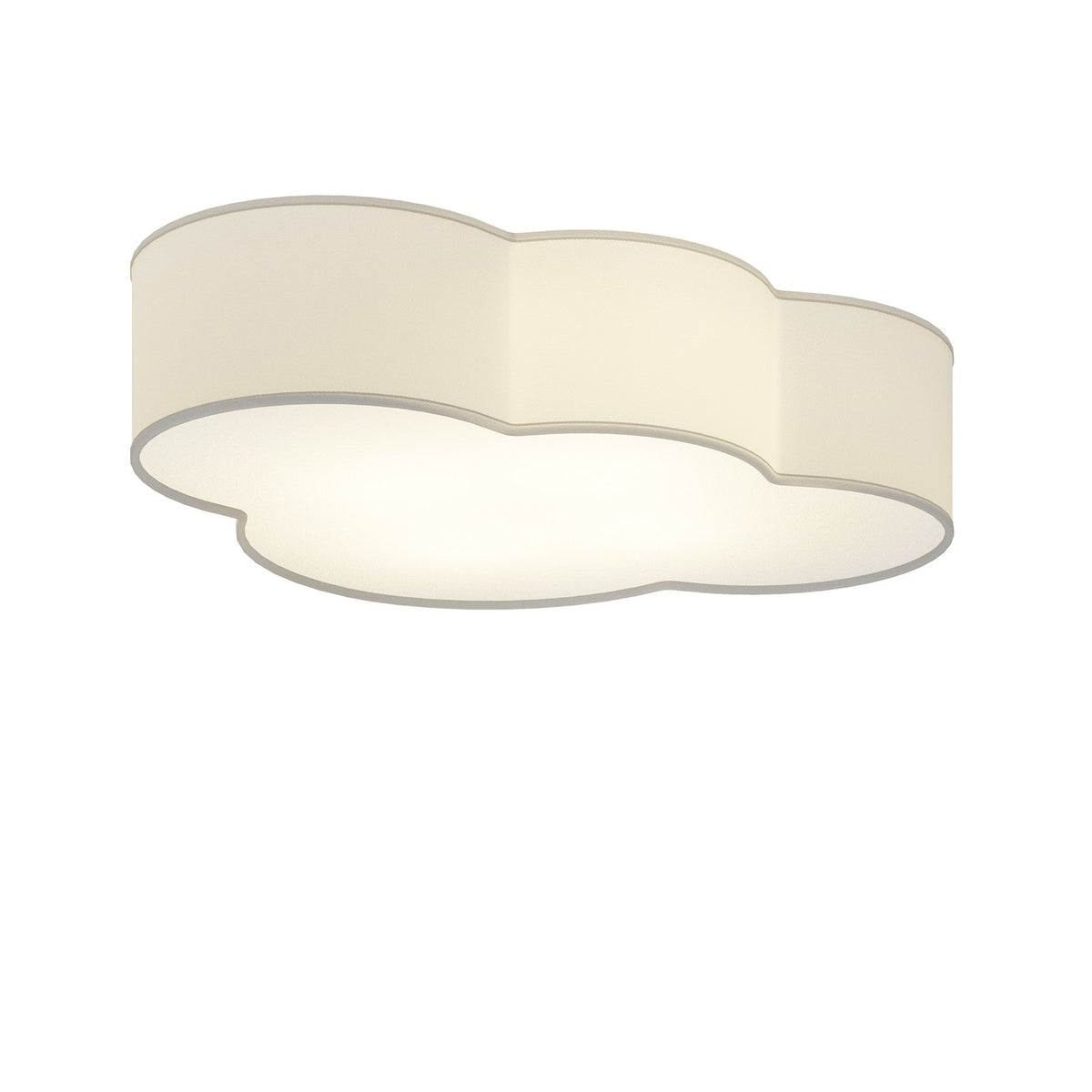 Euluna Deckenleuchte Cloud Hängelampe Deckenlampe Lampe E27 Stoff Metall grau - 5901780531454