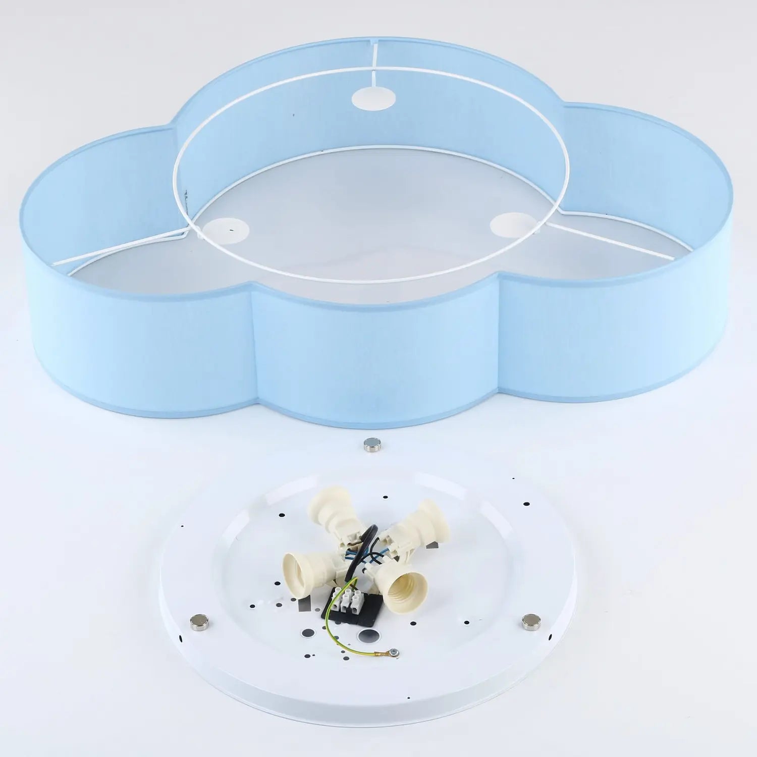 B-Ware Cloud Deckenleuchte Wolke Lampe Blau Textil E27 Kinderzimmer Beleuchtung  - 5901780560713