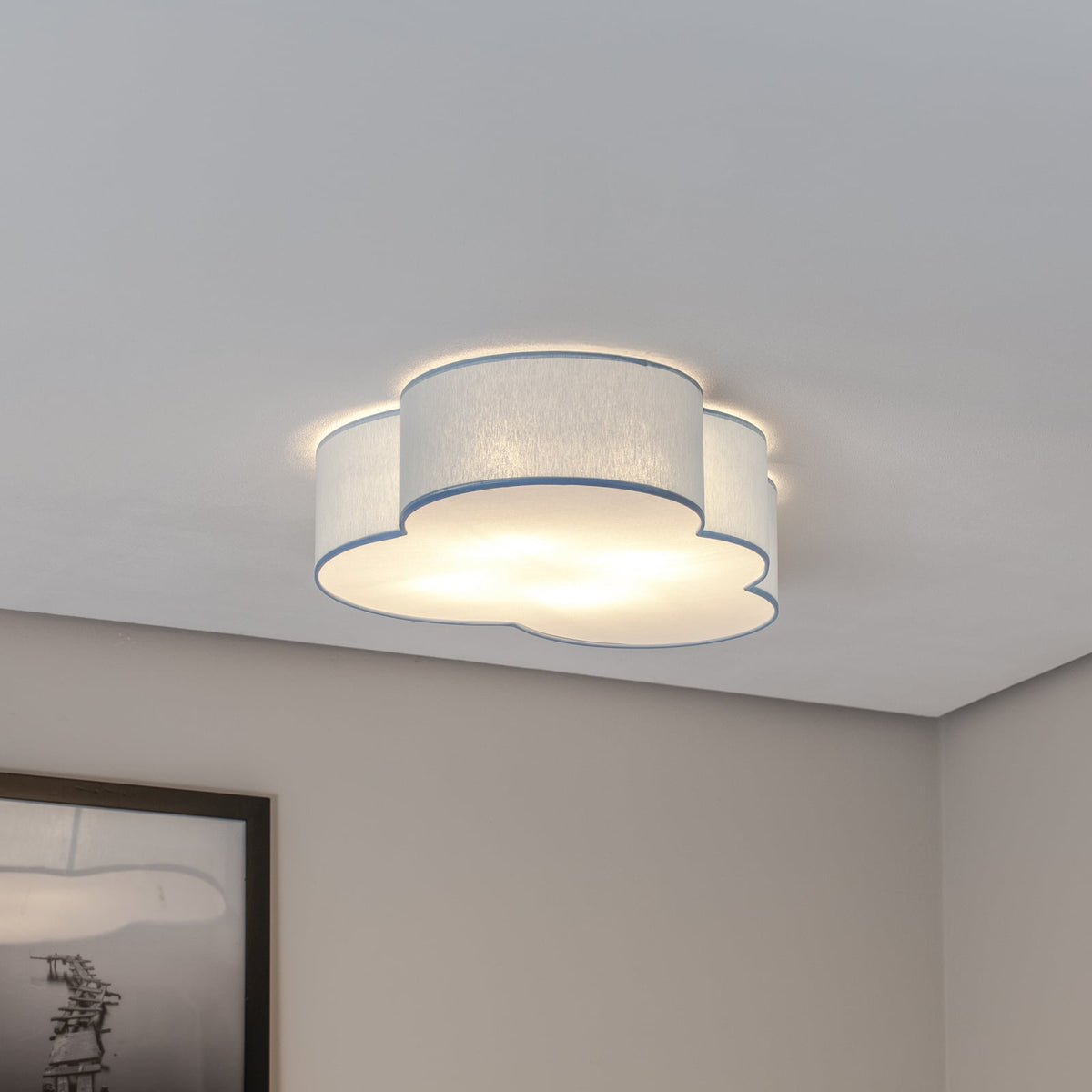 Cloud Deckenleuchte Wolke Lampe blau Textil E27 Kinderzimmer Beleuchtung - 5901780560713
