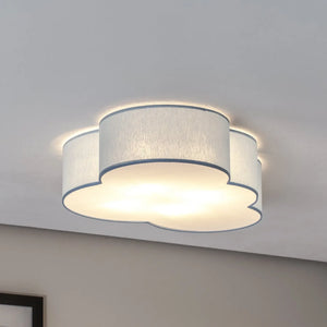 B-Ware Cloud Deckenleuchte Wolke Lampe Blau Textil E27 Kinderzimmer Beleuchtung