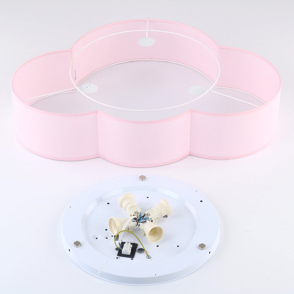 Deckenleuchte Cloud Lampe Wolke rosa 63 cm Textil Wolke E27 - 5901780560720