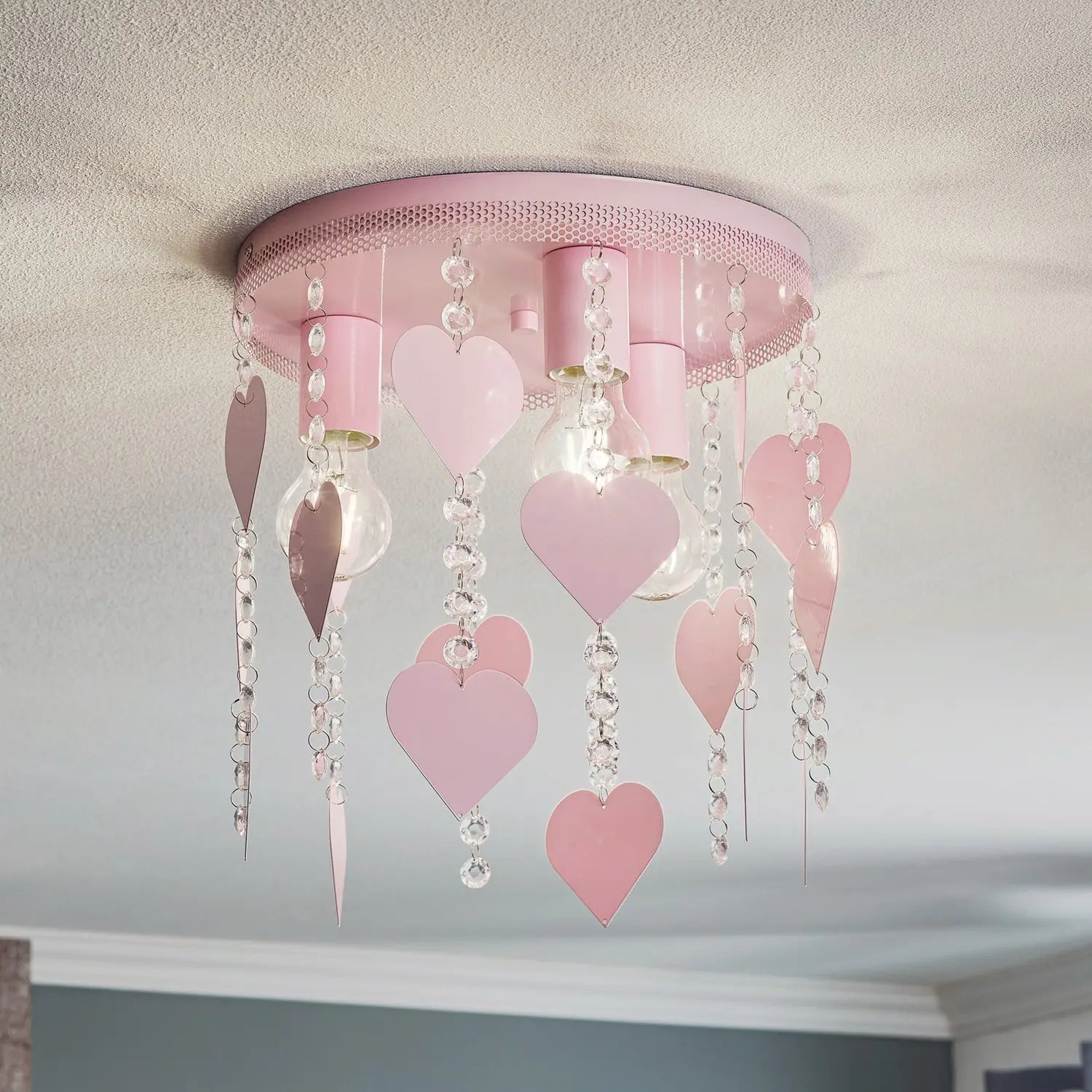 B-Ware Milagro Deckenleuchte Corazon Deckenlampe Deckenlicht Leuchte In Pink Mit Herzen - 5902693746249