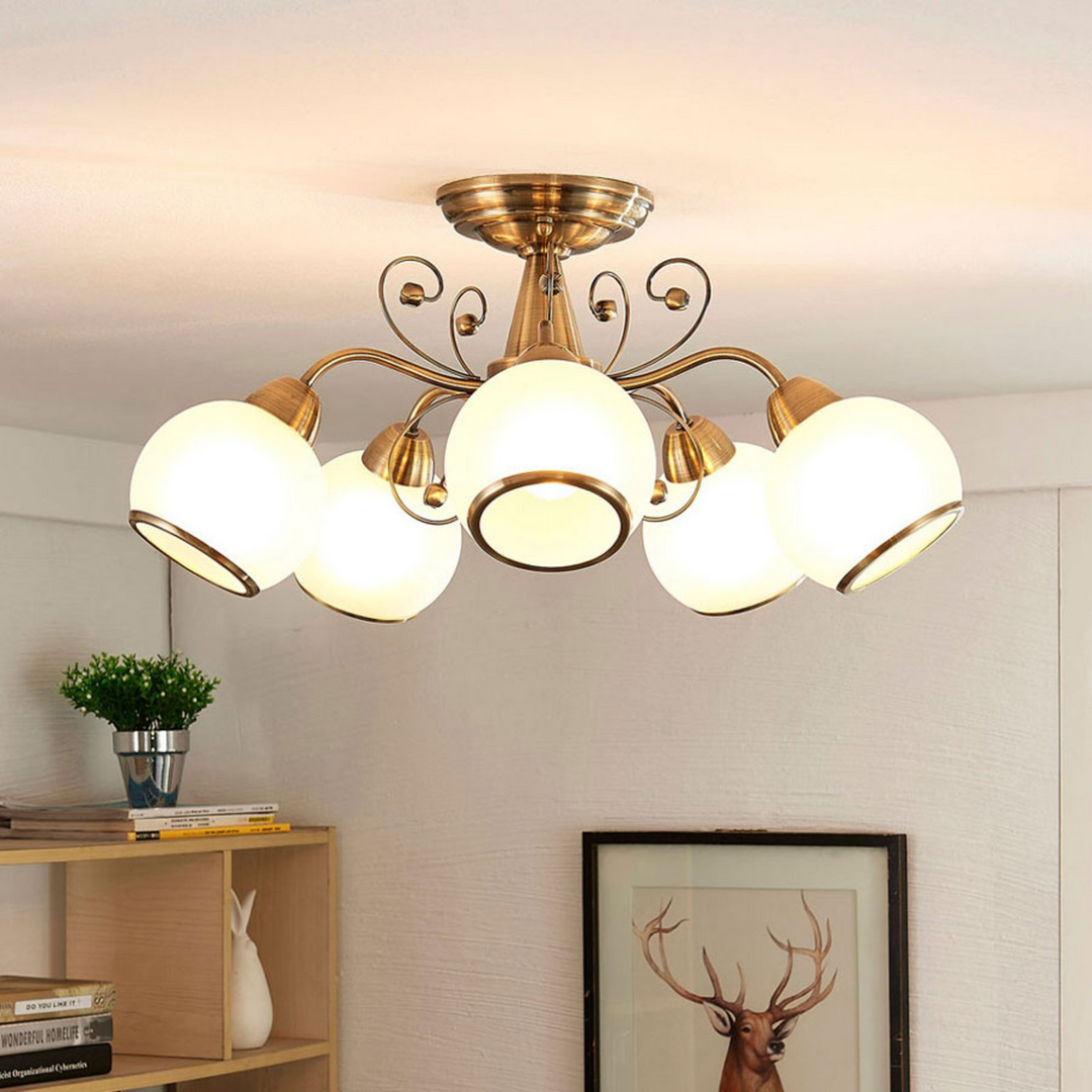 Lindby Deckenlampe Corentin Wohnzimmerleuchte Deckenlampe Dekoleuchte E14 Lampe  B-Ware - 4251096517118