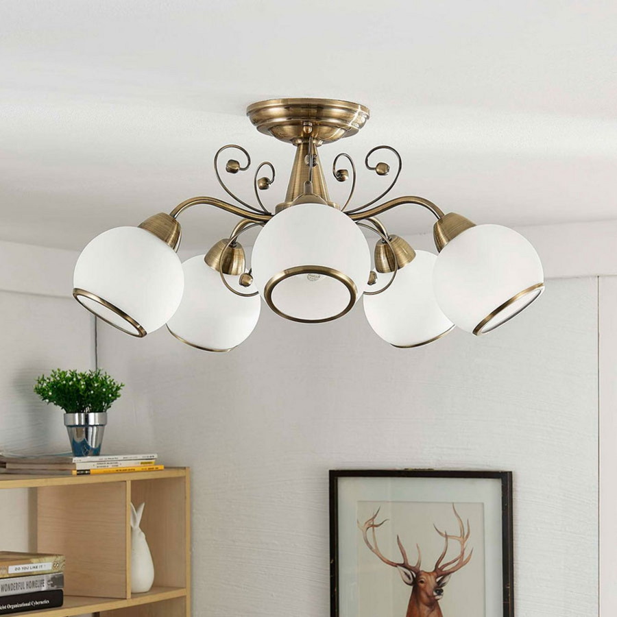 Lindby Deckenlampe Corentin Wohnzimmerleuchte Deckenlampe Dekoleuchte E14 Lampe  B-Ware - 4251096517118