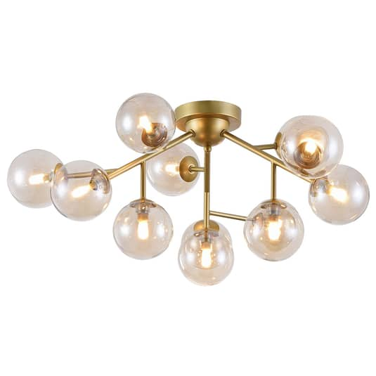 B-Ware Maytoni Deckenlampe Dallas Deckenlampe Deckenlicht G9 Mit 12 Glaskugeln Gold - 4251110083742