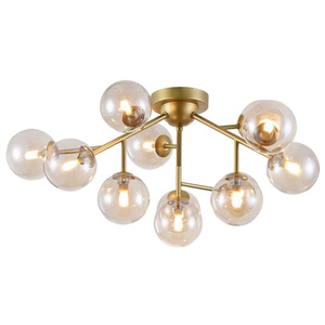 B-Ware Maytoni Deckenlampe Dallas Deckenlampe Deckenlicht G9 Mit 12 Glaskugeln Gold