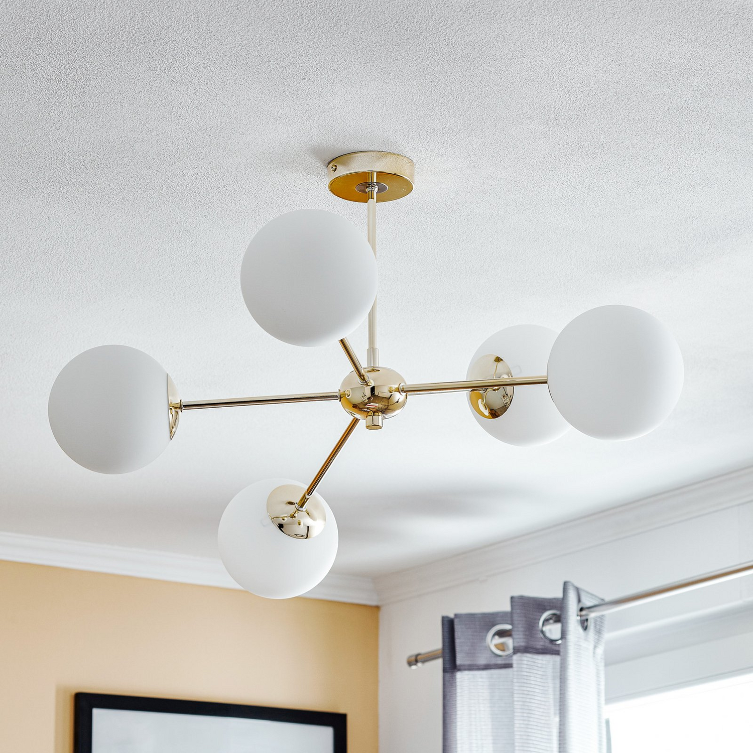 B-Ware Euluna Deckenleuchte Dori Fünfflammig Gold Deckenlampe Lampe Leuchte Spot Licht - 4255830900075