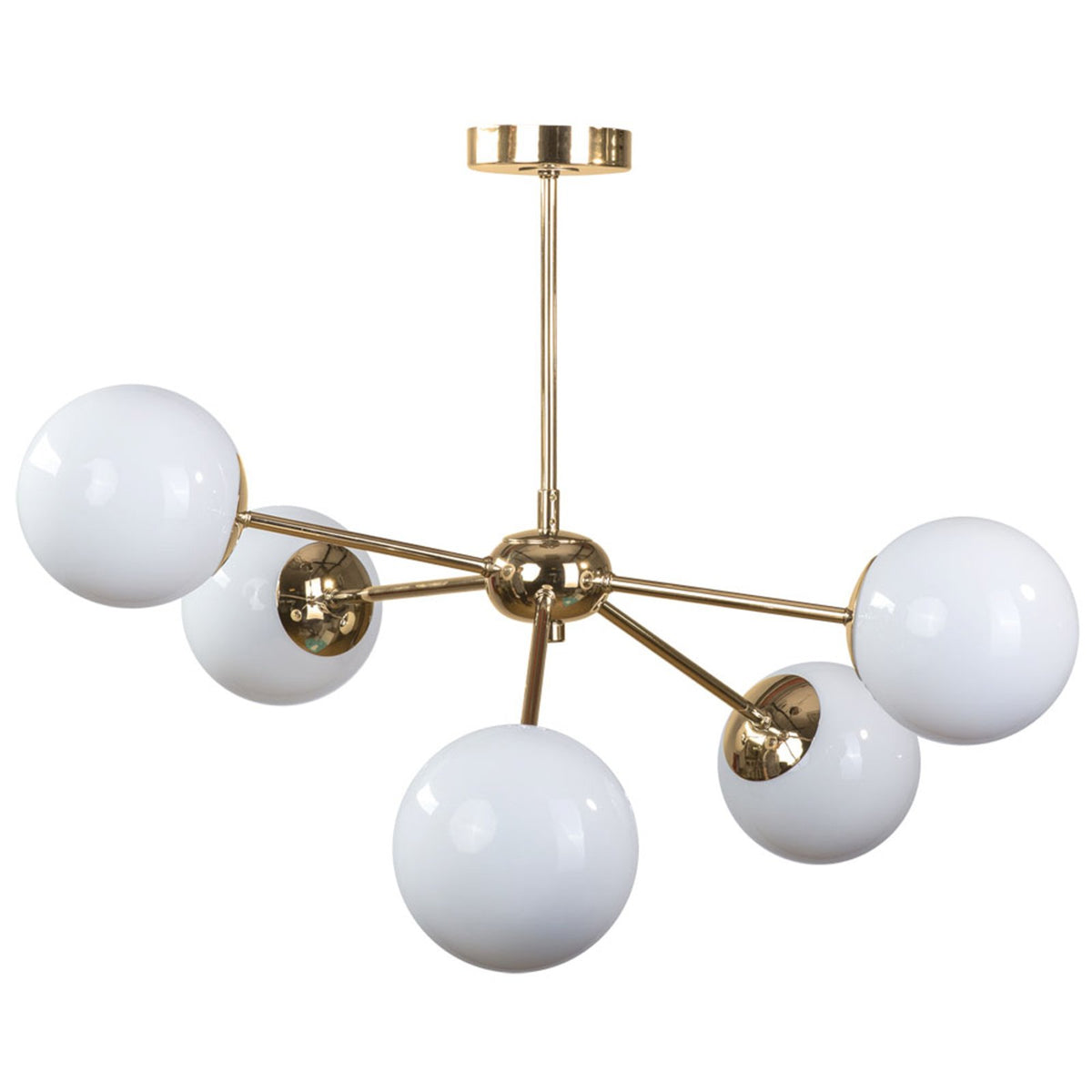 Euluna Deckenleuchte Dori fünfflammig gold Deckenlampe Lampe Leuchte Spot Licht - 4255830900075
