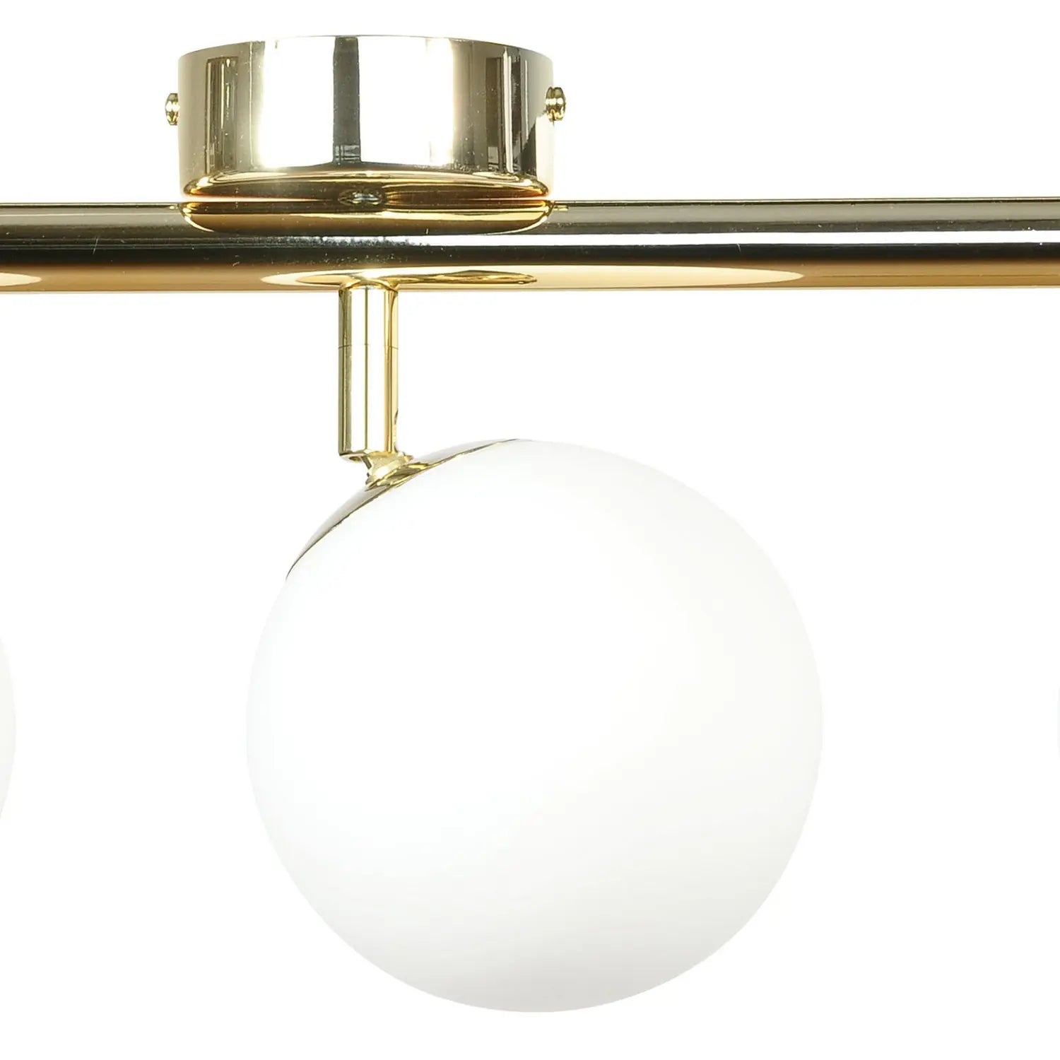 B-Ware Deckenleuchte Drum Led Deckenlampe Glas Goldfarben 3 Flammig Metall L46cm  - 5905563003671