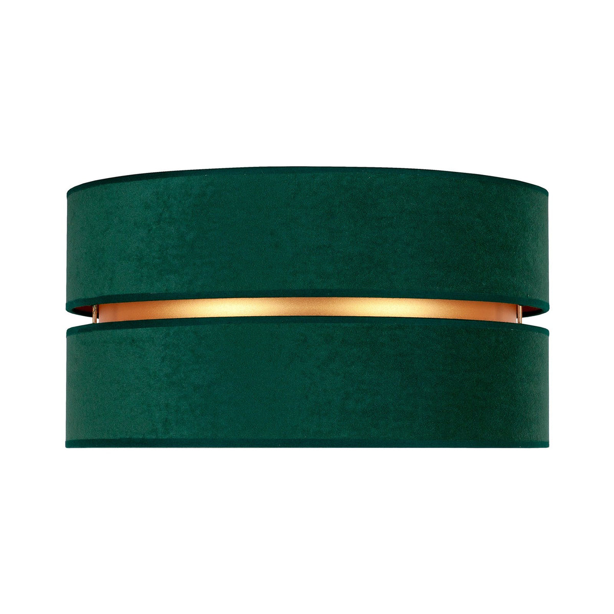Duo Deckenleuchte Lampe Deckenlampe grün/gold Samt Metall Ø60cm dimmbar - 5903689189842