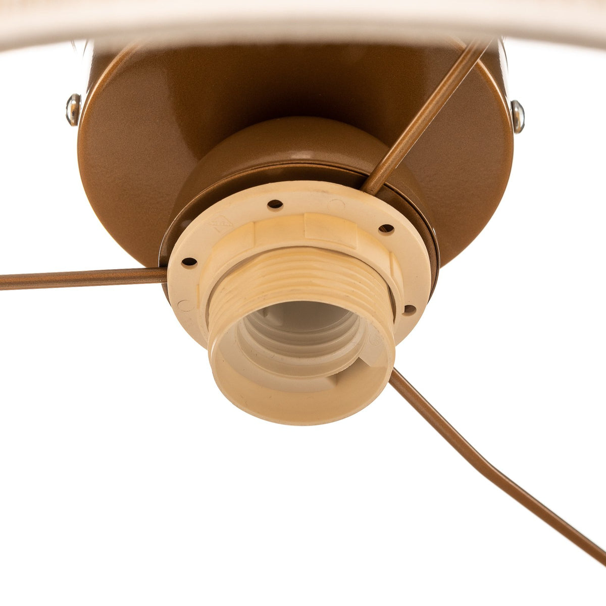 Deckenleuchte Lampe Essex strukturierter Stoff Textil gold Kunststoff - 5903689180474