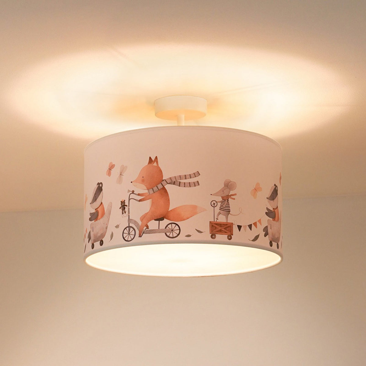 Ferdi Deckenleuchte Lampe Kinderzimmer Textil weiß bunt Leuchte Spot Licht - 5905317606974