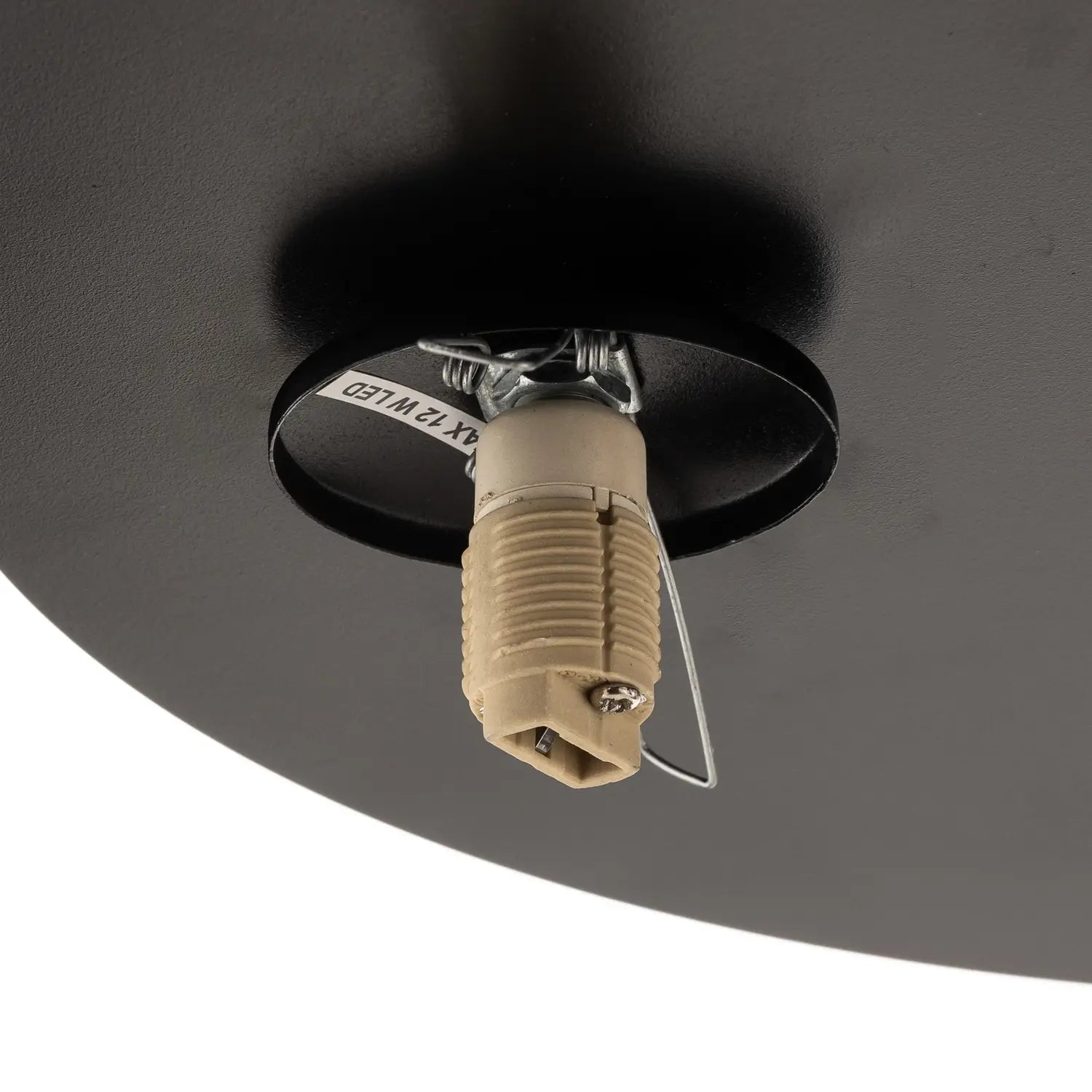 B-Ware Firn Deckenleuchte Lampe Rund Dreiarmig Schwarz Weiss Stahl Glas - 5907554417825