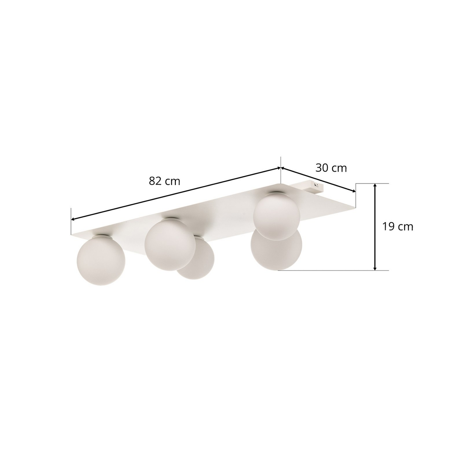 Plafonnier Firn, lampe LED blanche à cinq lumières, carré, ampoule G9, spot, plafonnier, produit de seconde main