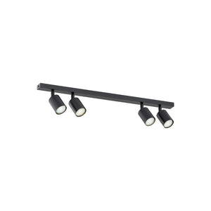 B-Ware Flash Deckenleuchte Deckenlampe Metall Schwarz 4 Flg Wohnzimmer Beleuchtung