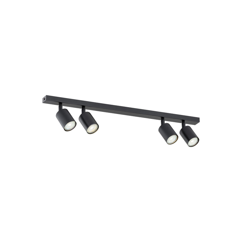 B-Ware Flash Deckenleuchte Deckenlampe Metall Schwarz 4 Flg Wohnzimmer Beleuchtung - 5901738928510