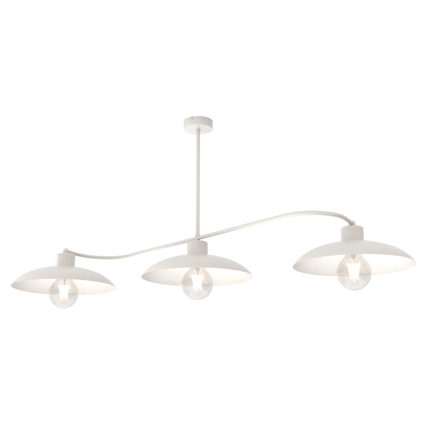 Kaja Kaja Deckenleuchte Foster Hängeleuchte Deckenlampe 113cm Weiß Metall E27 B-Ware - 5901738929685