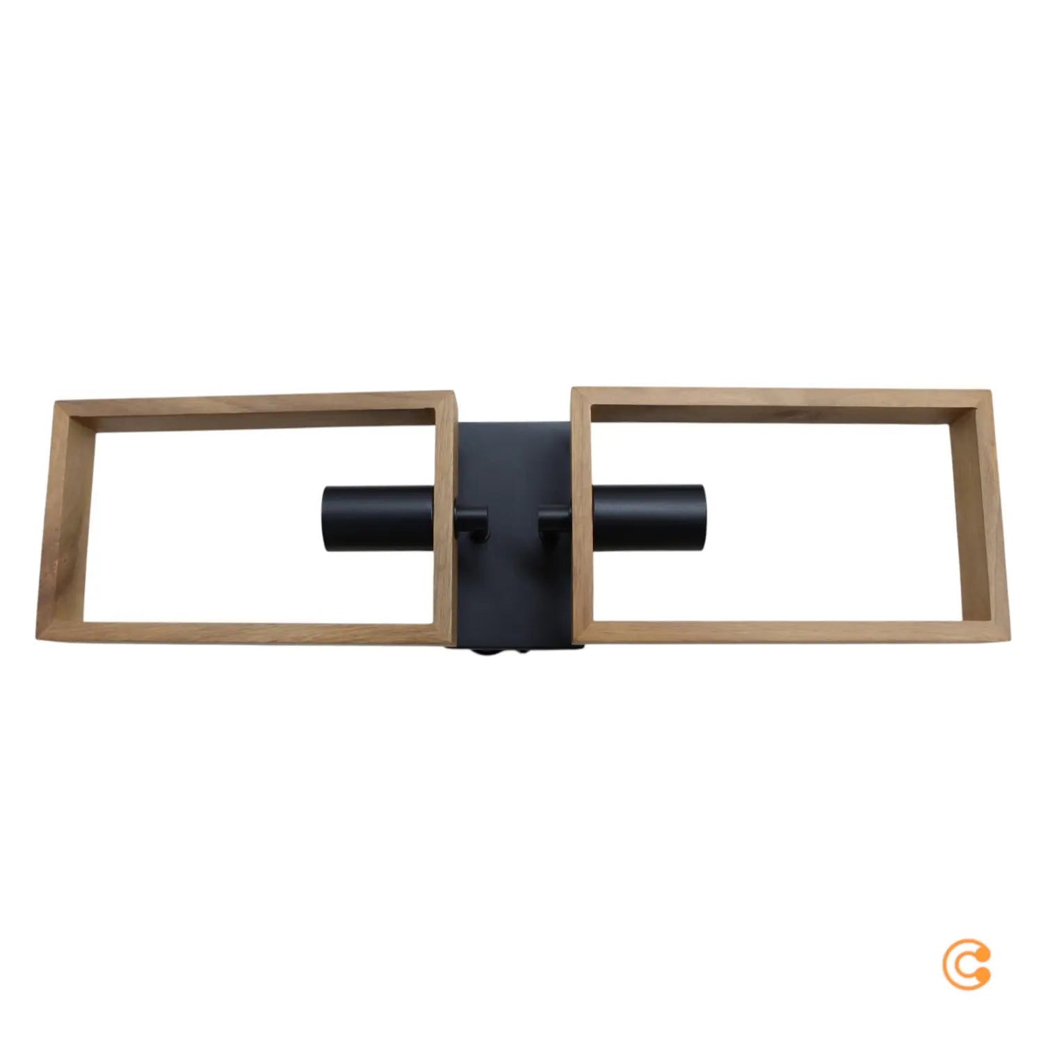 B-Ware Just Light Deckenleuchte Lampe Leuchte Just Light Frame Braun Schwarz Holz 2flg - 4043689983116