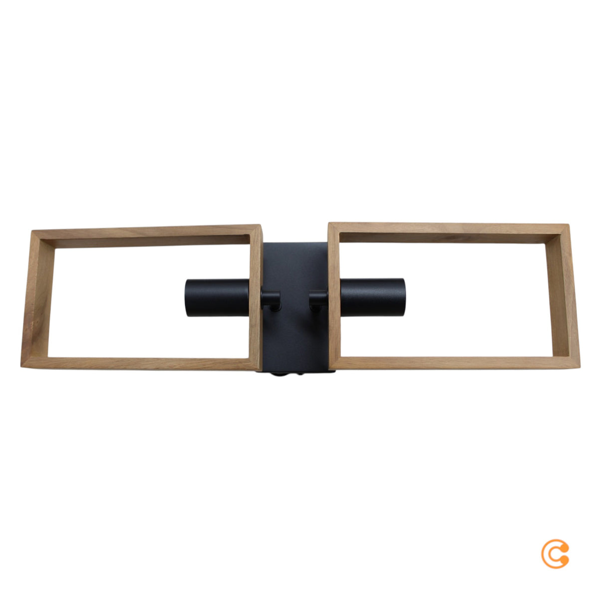 JUST LIGHT Deckenleuchte Lampe Leuchte JUST LIGHT Frame braun schwarz Holz 2flg - 4043689983116