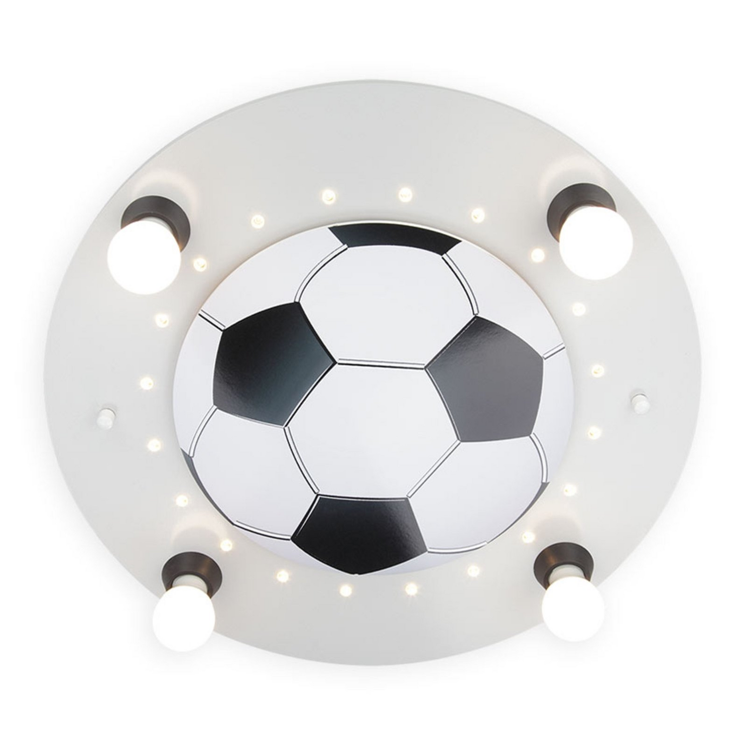 B-Ware Elobra Deckenleuchte Fußball Lampe Kinderzimmer Vierflammig Silber Deckenlampe - 4019698126691