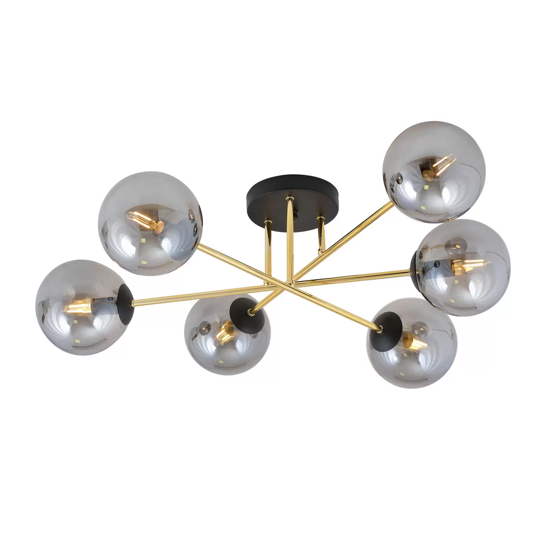 Euluna Deckenleuchte Glassy Schwarz/Opal Deckenlampe Lampe Licht Leuchte Spot B-Ware