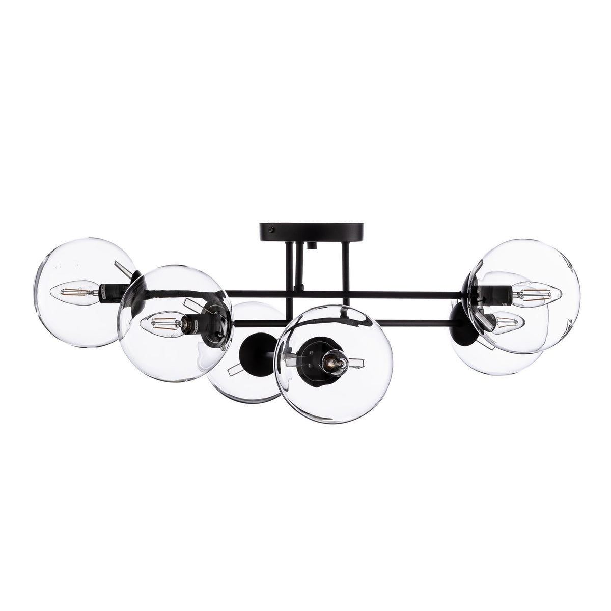 Scandinavian Choice Deckenleuchte Glassy Deckenlampen 6-flg. gerade Glas klar - 5901738900929