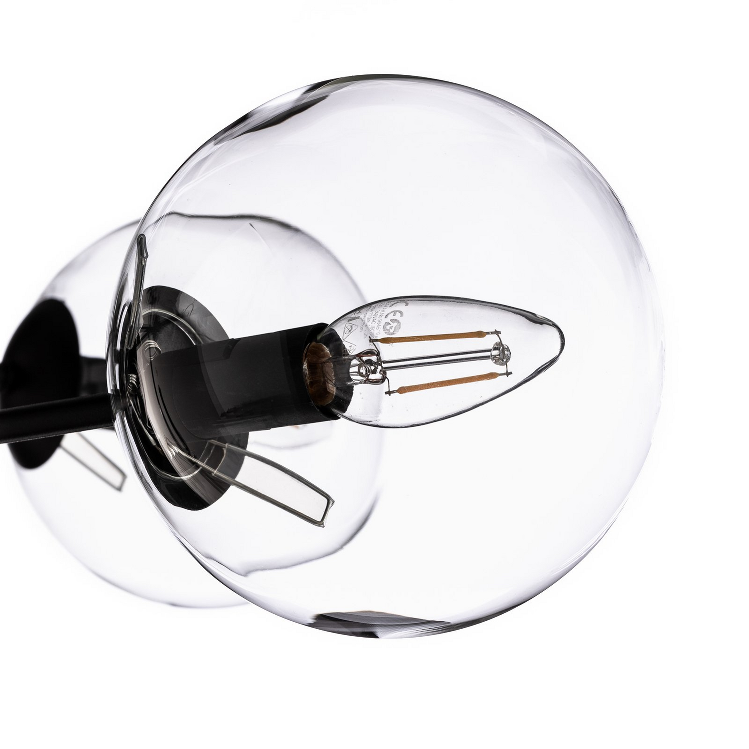 B-Ware Scandinavian Choice Deckenleuchte Glassy Deckenlampen 6 Flg. Gerade Glas Klar44 - 5901738900929