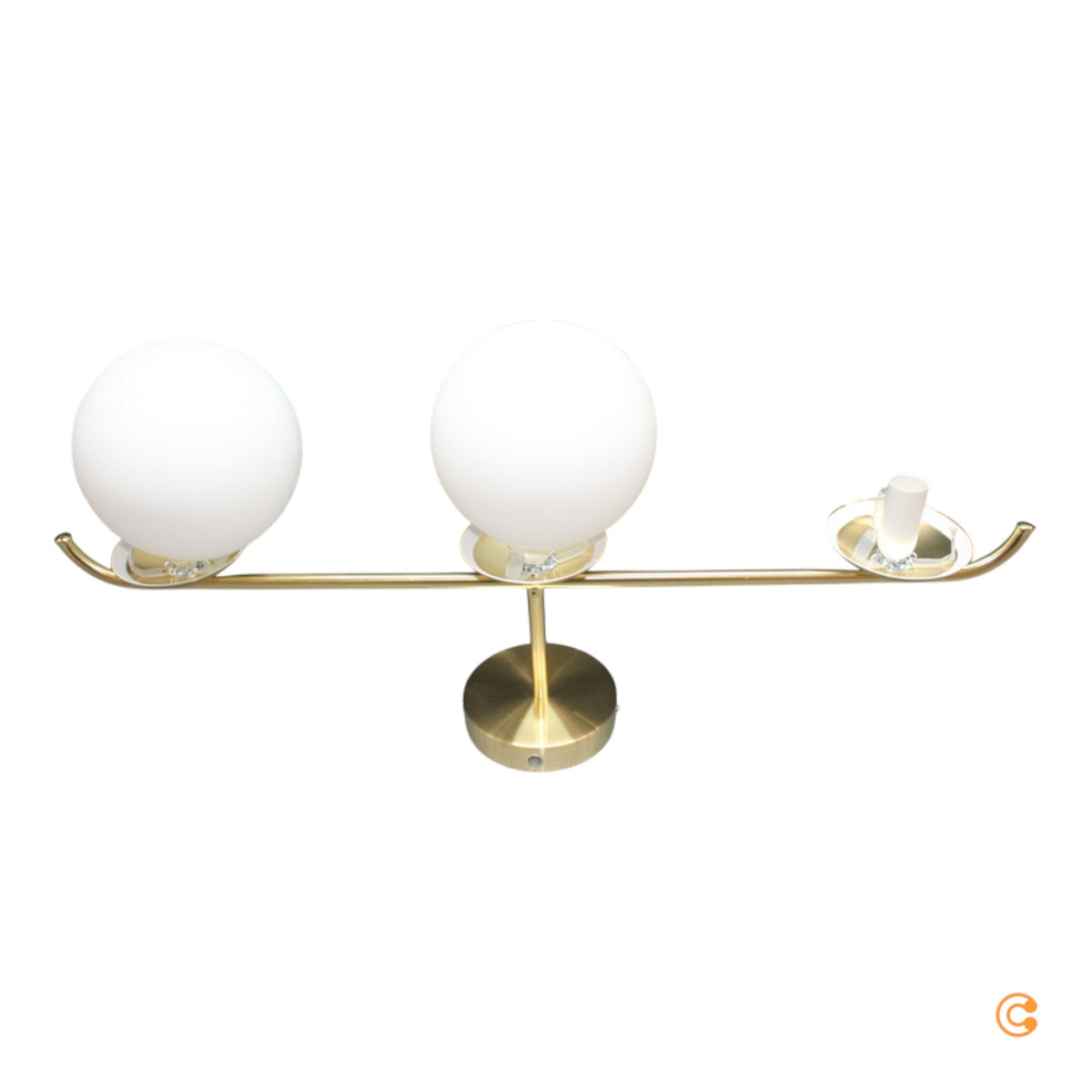 Nordlux Deckenleuchte Lampe Grant Messing dreiflammig E14 Metall Glas dimmbar - 5704924001147